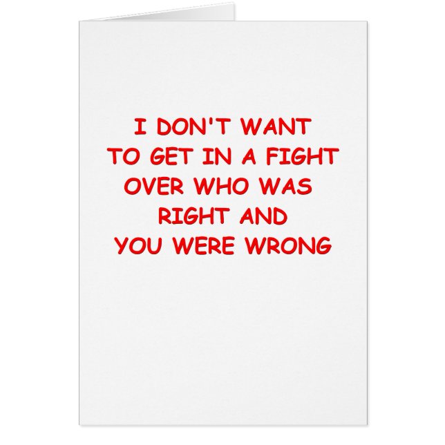 slagsmål hälsningskort (Framsidan)