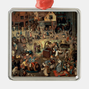Slagsmål mellan karnevalet och fastlagen, 1559 julgransprydnad metall