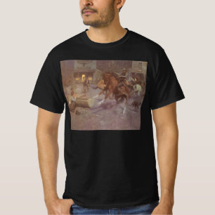 Slagsmål på Roundup Saloon av Bill Gollings T-shirt