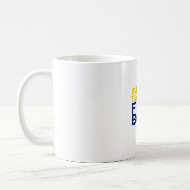 Slagsmålbaksidamugg Kaffemugg (Vänster)