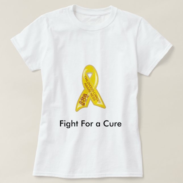Slagsmålbarndomcancer Tee Shirt (Design framsida)