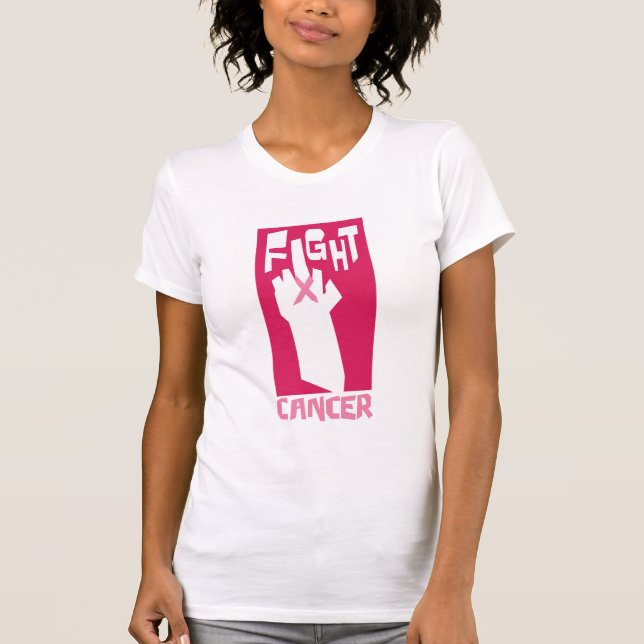 Slagsmålbröstcancer Tee Shirt (Framsida)
