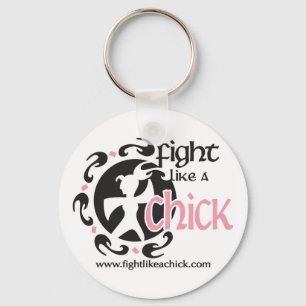 Slagsmålnågot liknande en chick Keychain Nyckelring