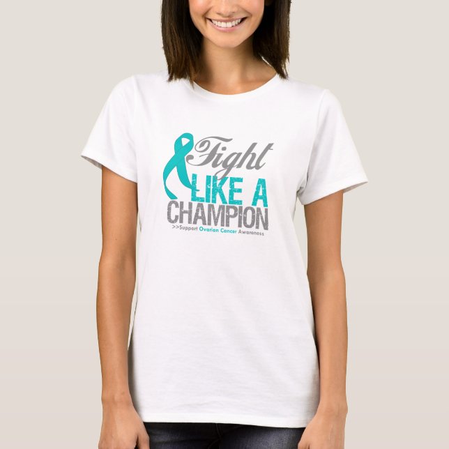 Slagsmålnågot liknande en Ovarian cancer för Tee Shirt (Framsida)