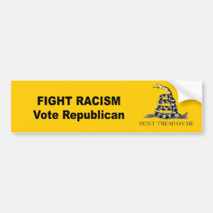 Slagsmålrasism - rösta republikanen bildekal