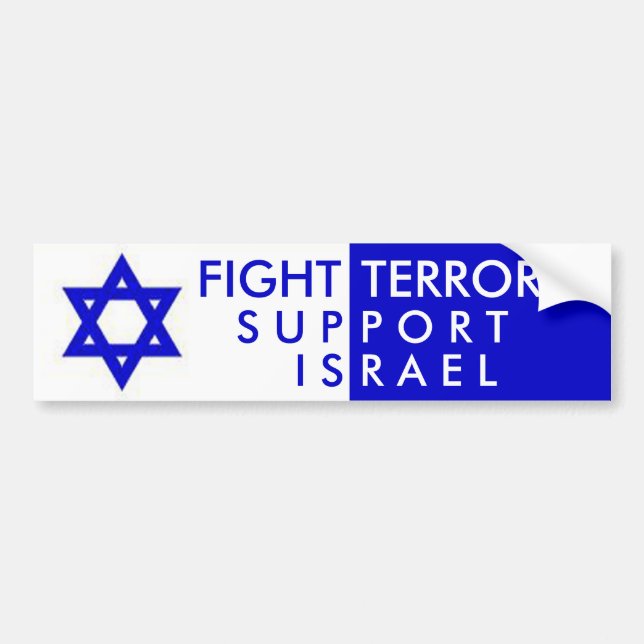 Slagsmålskräckservice Israel Bildekal (Framsidan)