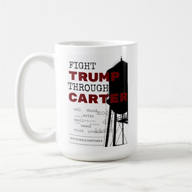 Slagsmåltrumf till och med Carter den odelbara Kaffemugg (Vänster)