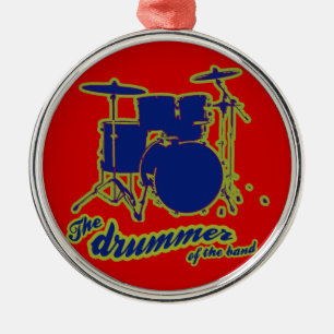 slagtrummor ~ trummor julgransprydnad metall