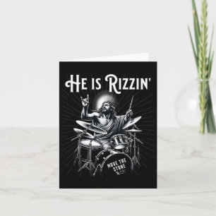 Slagverks Trumma Rolig Rizz Han Rizzar Jesus Trumm Kort