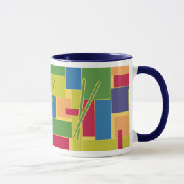 Slagverksfärgblock Mugg