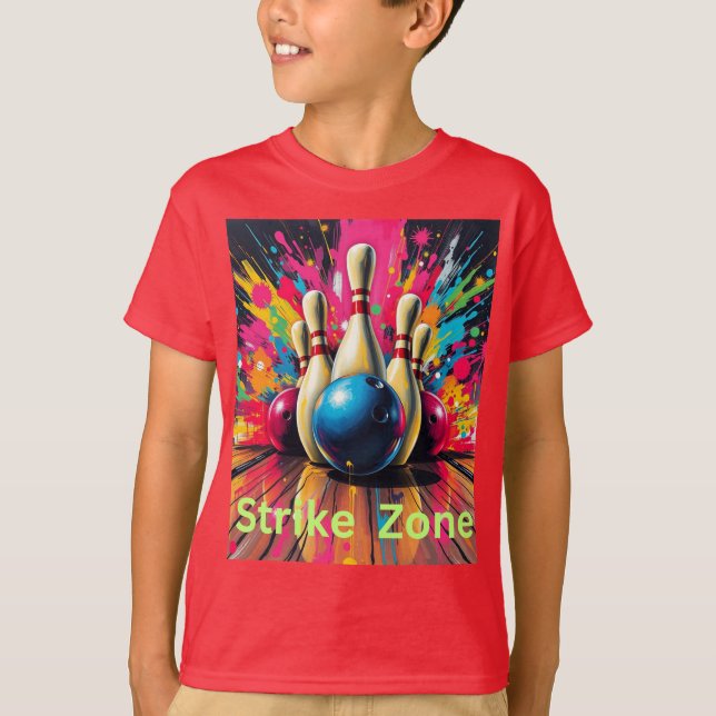 Slagzon bowlingtröja t shirt (Framsida)