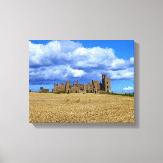 Slains Castle, Aberdeenshire, Skottland Canvastryck (Framsida)