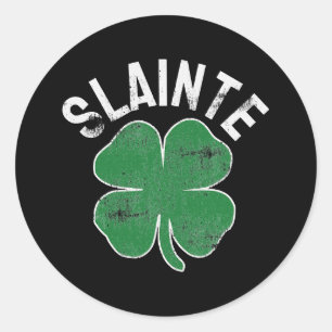 Slainte Beer Drinking Irish ST PATRICKS DAY Runt Klistermärke
