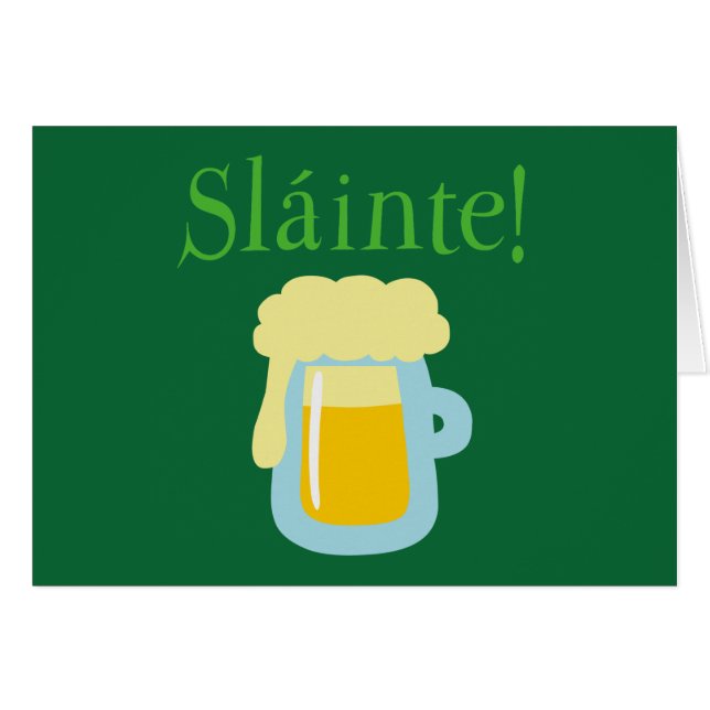 Sláinte Beer Hälsningskort (Framsidan Horizontal)