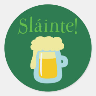 Sláinte Beer Runt Klistermärke