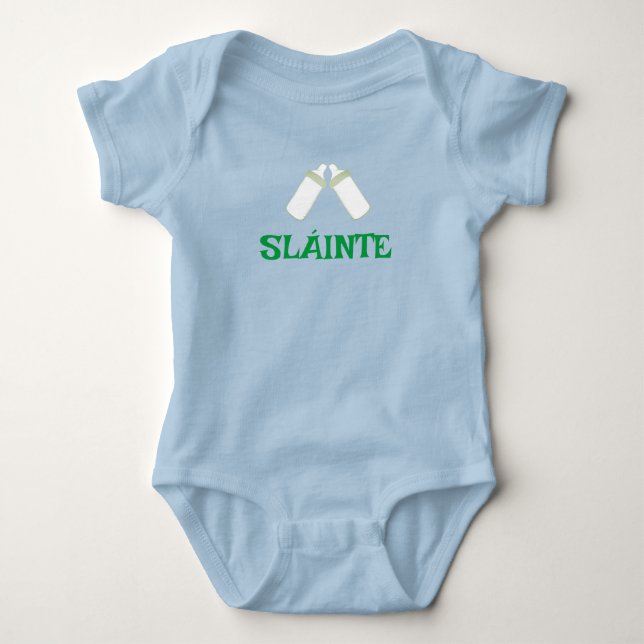 SLÁINTE blå baby body  T Shirt (Framsida)