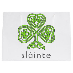 Slainte Celtic Shamrock Grönt St. Patrick's Day