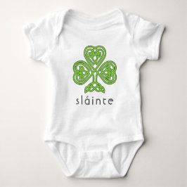Slainte Celtic Shamrock Grönt St. Patrick's Day T Shirt