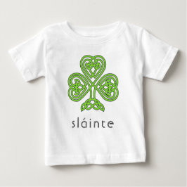 Slainte Celtic Shamrock Grönt St. Patrick's Day T Shirt