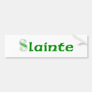 Slainte Cheers på iriska Bildekal