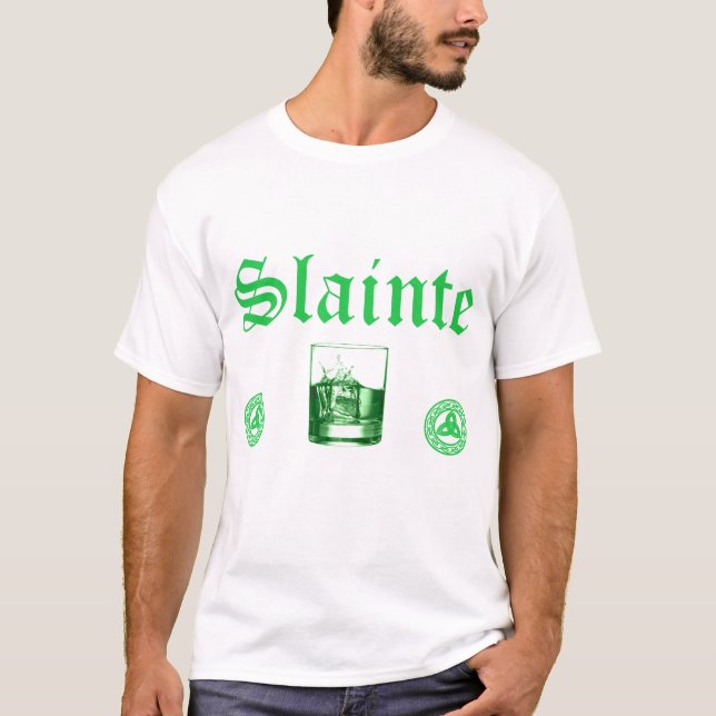 Slainte för St. Patrick's Day T Shirt (Framsida)