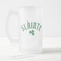 SLÁINTE Funny Irish St. Patrick Day Grönt Klöver