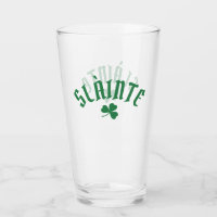 SLÁINTE Funny Irish St. Patrick Day Grönt Klöver