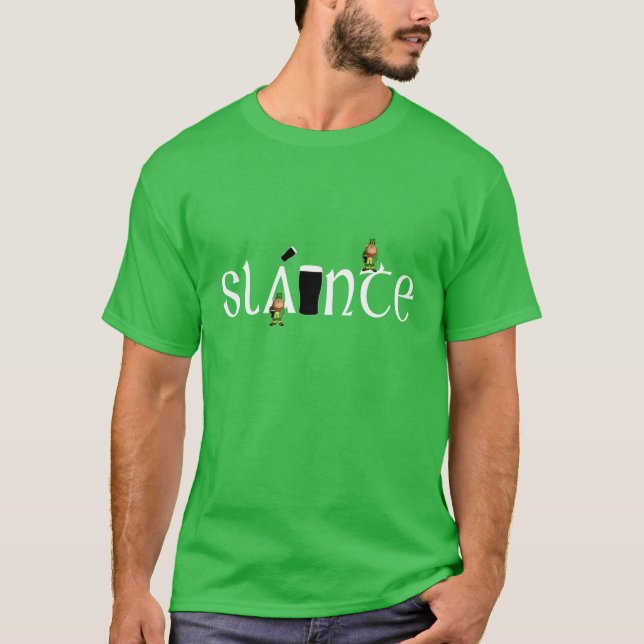 Slainte Gaelic Tee Shirt (Framsida)