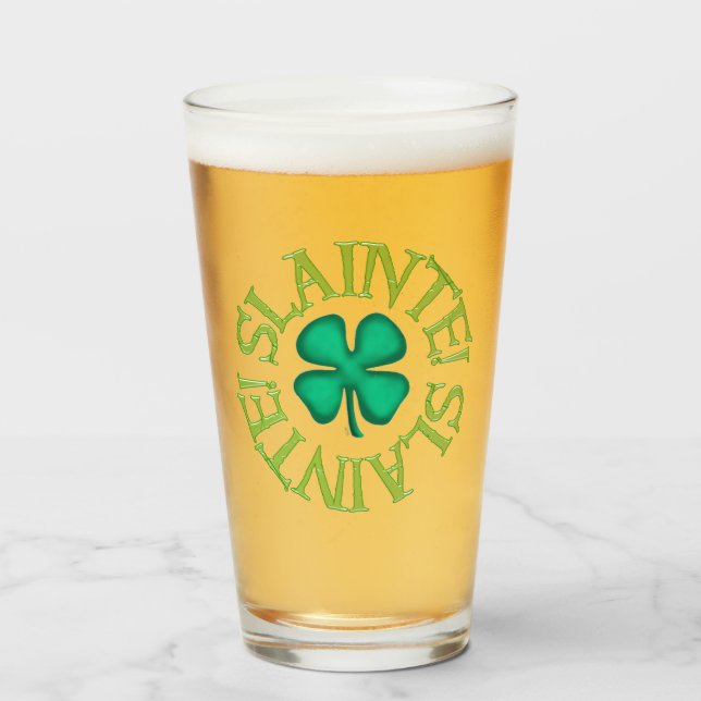 Slainte-glastumlare Glaskopp (Framsida fylld)