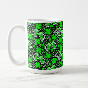 Slainte Grönt Drinks, Klöver St. Patrick's Day Kaffemugg