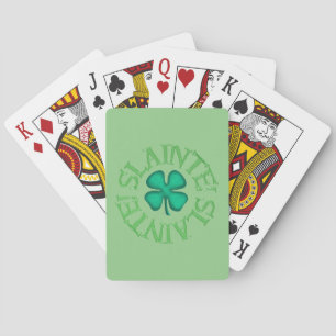 Slainte grönt Poker-spelkort Casinokort