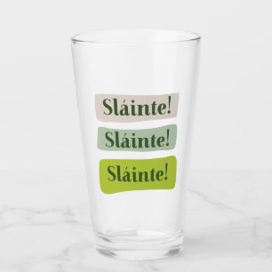 Slainte Irish Bra Health St. Patrick Day Grönt Glaskopp