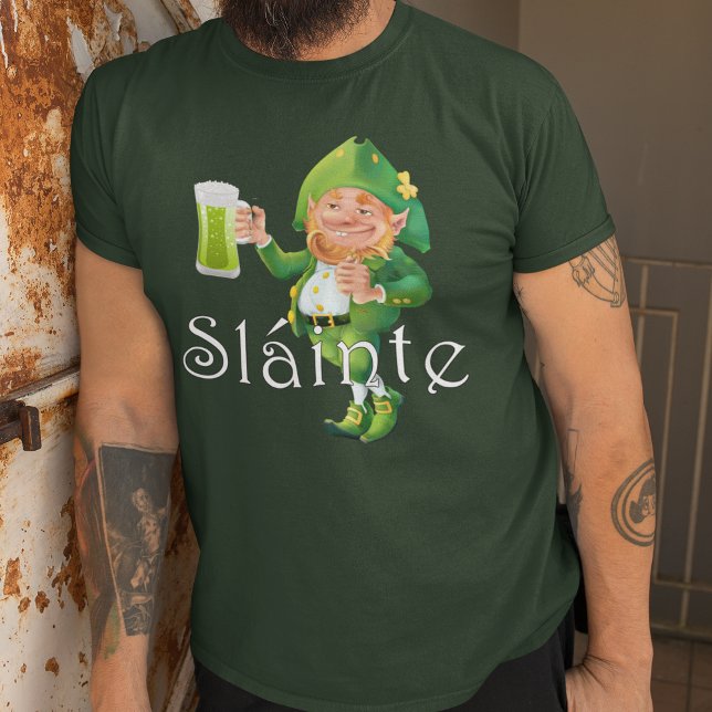 Slainte Irish Expression och Leprechaun T-shirt (Skapare uppladdad)