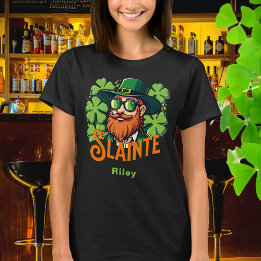 Slainte Irish Toast St patrick's day Personlig T Shirt
