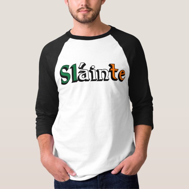 Slainte irländsk rostat bröd för ~ till vård- t-shirt (Framsida)