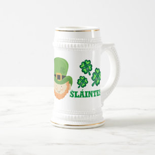 Sláinte! Irländska leprechaun och schaktusar Sejdel