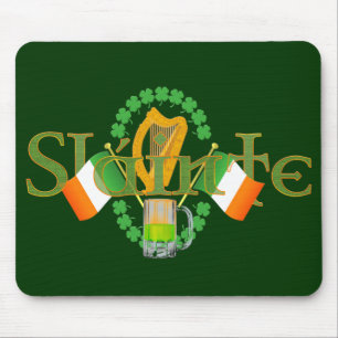 Slainte irländska vård-" st patricks daygåvor f musmatta