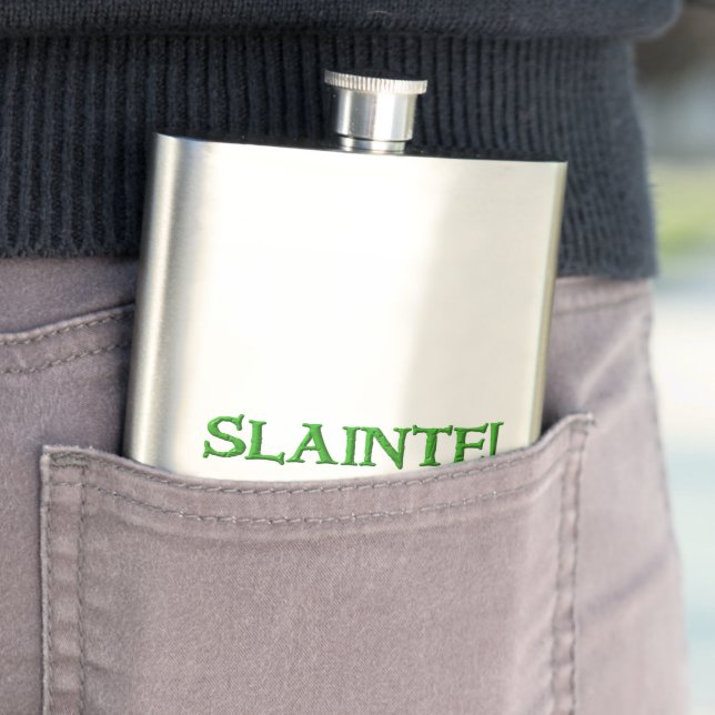 Slainte klassisk kolv av rostfritt stål fickplunta (In Situ)