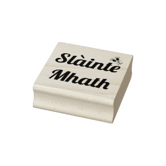Slainte Mhath, Gaidhlig bra blessings/thistle Stämpel
