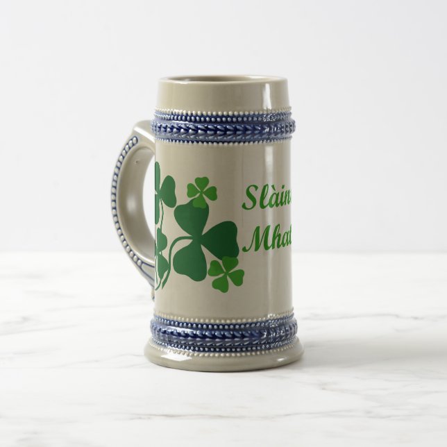 Slainte Mhath/jubel/välsignelseshamrock/klöver 4 Sejdel (Framsida vänster)