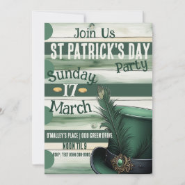 Slainte och Lycklig St patrick's day Party Inbjudningar