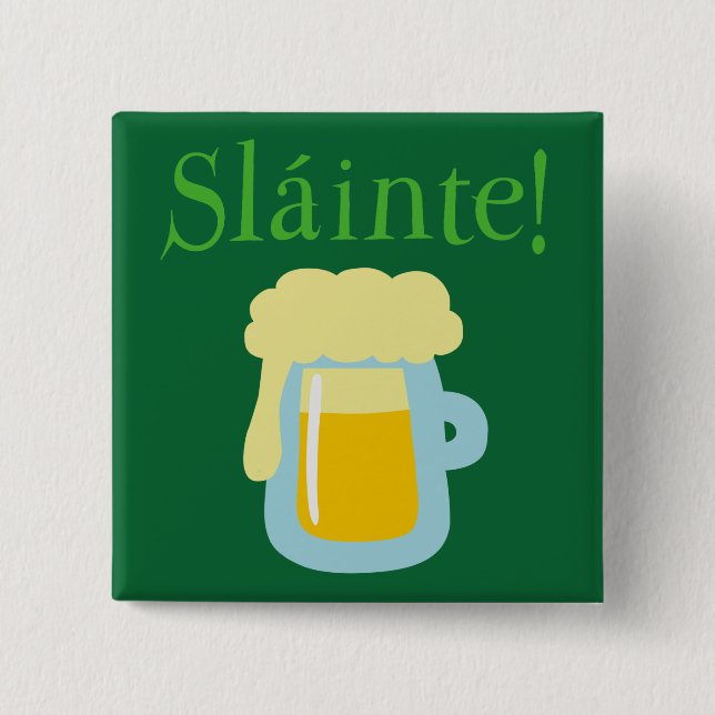 Sláinte öl knapp (Framsida)