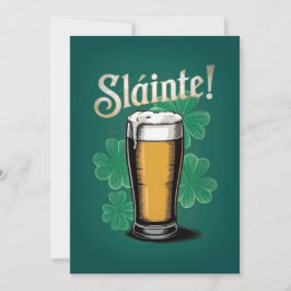 Slàinte! Saint patrick's day-öl på Grönten Inbjudningar
