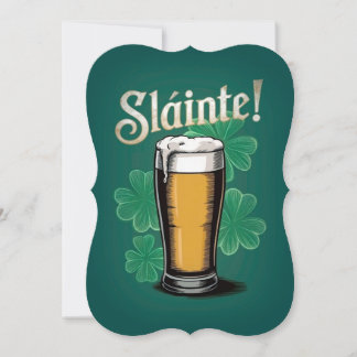 Slàinte! Saint patrick's day-öl på Grönten Inbjudningar