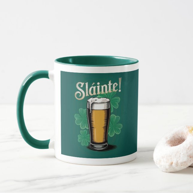 Slàinte! Saint patrick's day-öl på Grönten Mugg (Med munk)