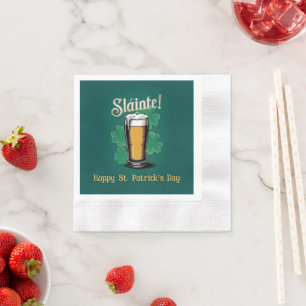 Slàinte! Saint patrick's day-öl på Grönten Pappersservett