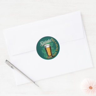Slàinte! Saint patrick's day-öl på Grönten Runt Klistermärke