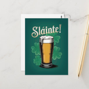 Slàinte! Saint patrick's day-öl på Grönten Vykort