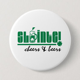 Sláinte. Skål och Öl. St. Patrick's Day Knapp