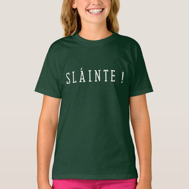 Slainte - St. Patrick Day T-Shirt (Framsida)